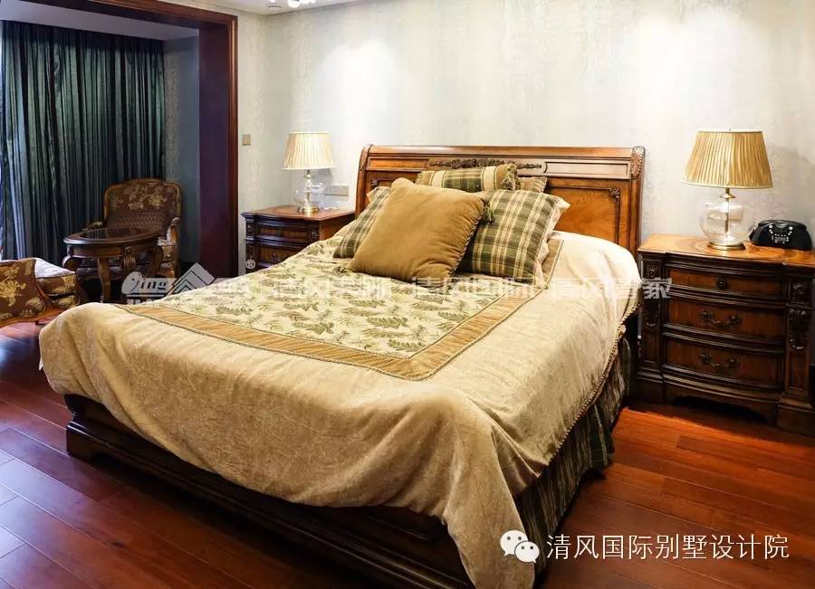 實拍清風裝飾，美式古典樣板房，體味得體有度的優(yōu)雅
