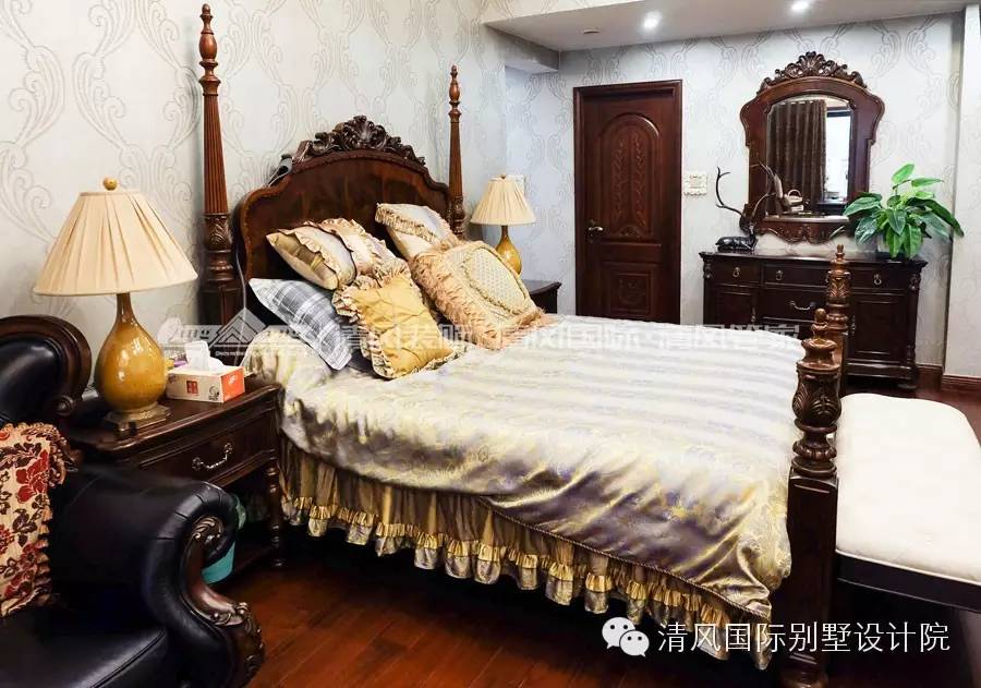 實拍清風裝飾，美式古典樣板房，體味得體有度的優(yōu)雅